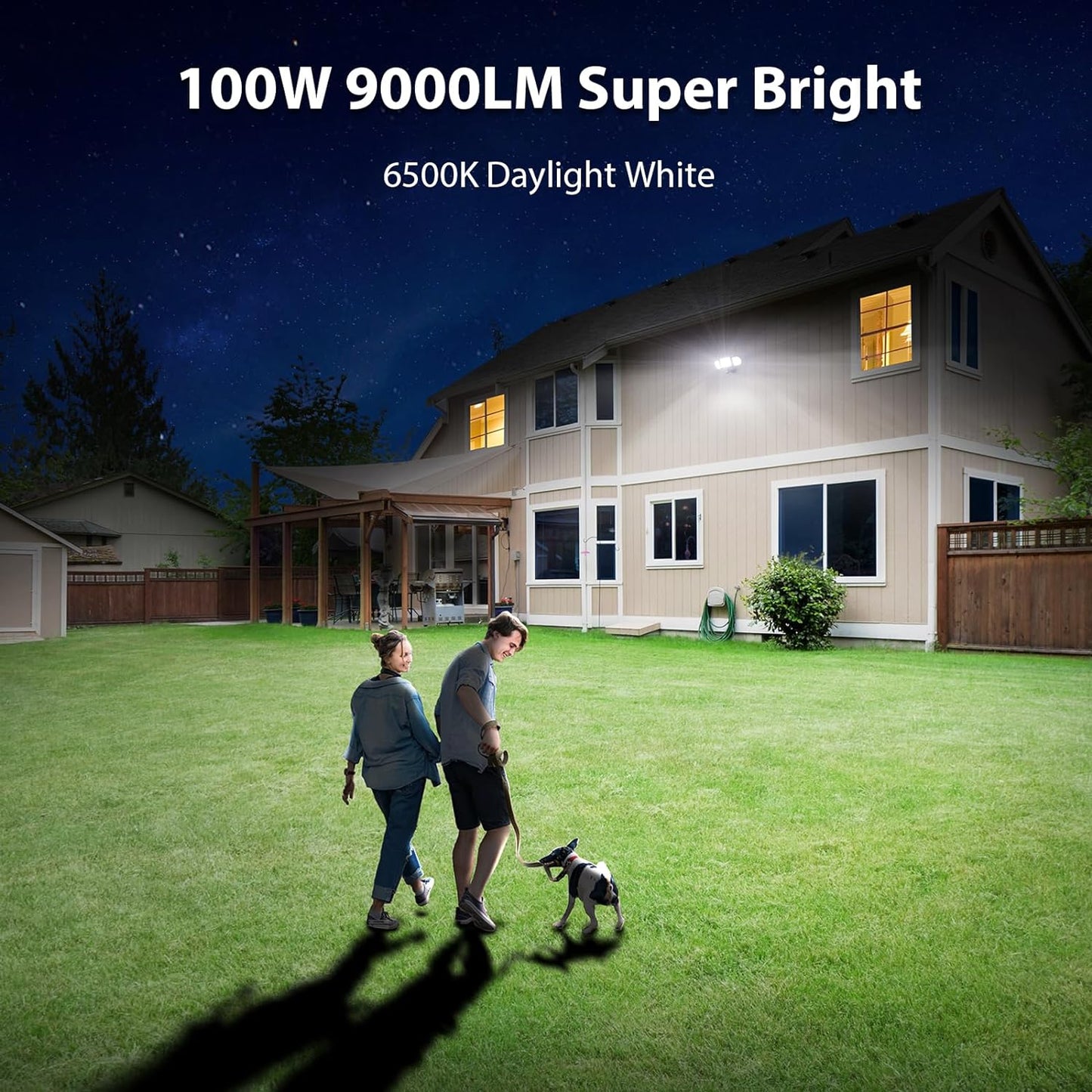 iMaihom 2 Pack 100W Motion Sensor Lights