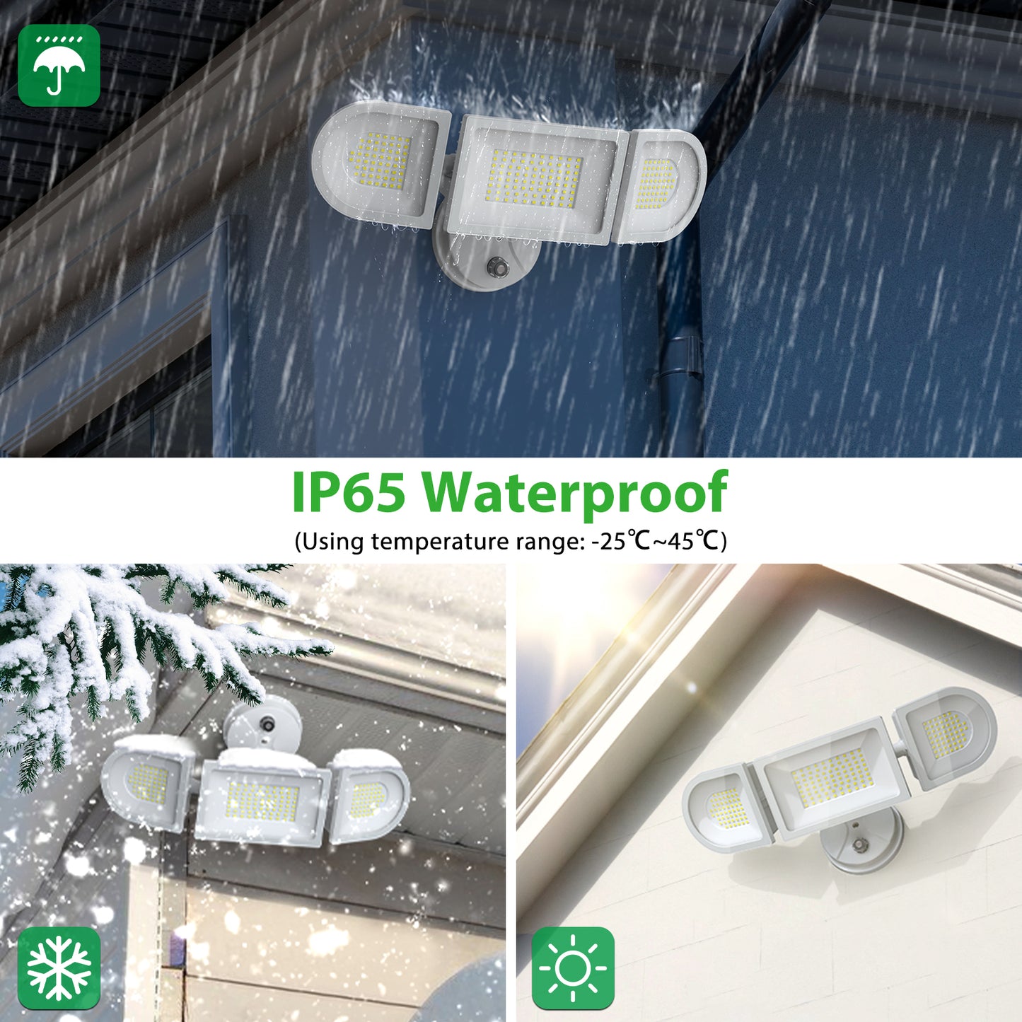 NOWES 100W Dusk to Dawn LED Security Light White