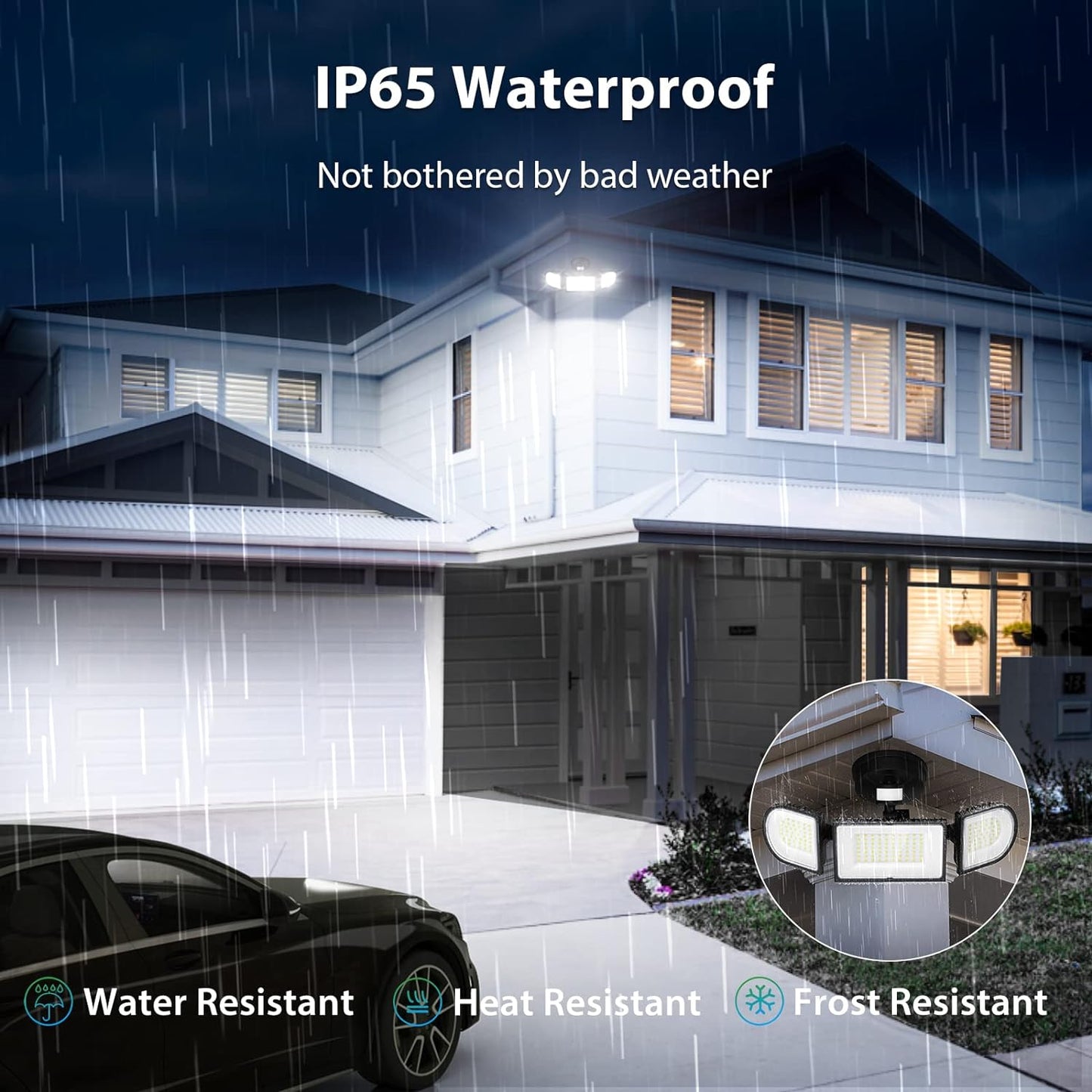 iMaihom 2 Pack 100W Motion Sensor Lights
