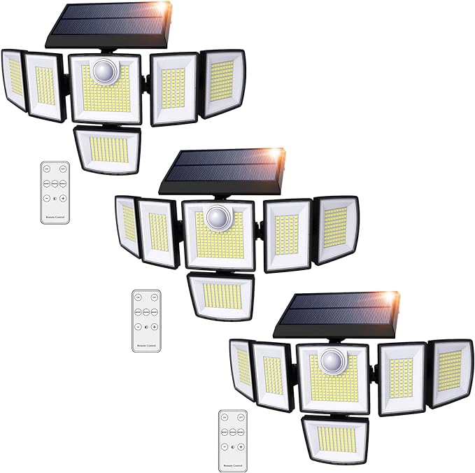 iMaihom Solar LED Motion Sensor Lights with 6 Heads