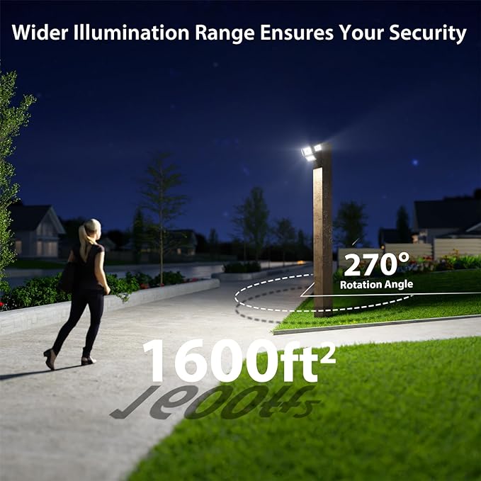 iMaihom Outdoor 6500K LED Solar Motion Lights