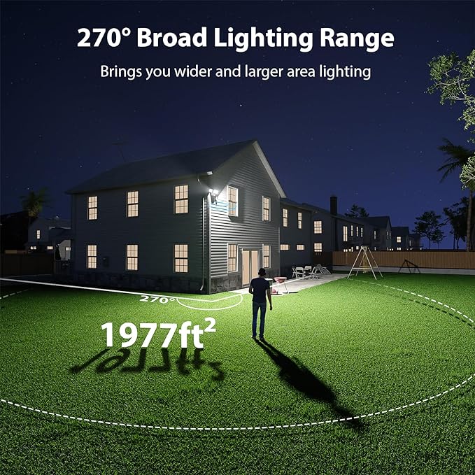iMaihom 100W Motion Sensor LED Security Light with Plug