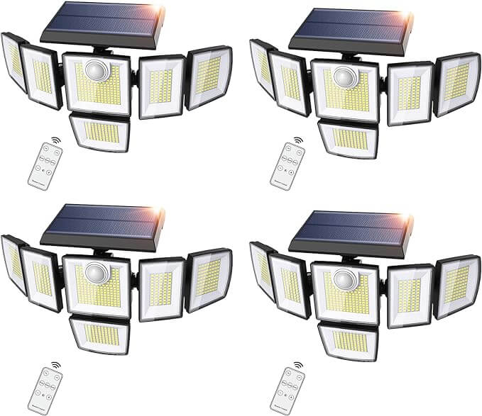 iMaihom Solar LED Motion Sensor Lights with 6 Heads