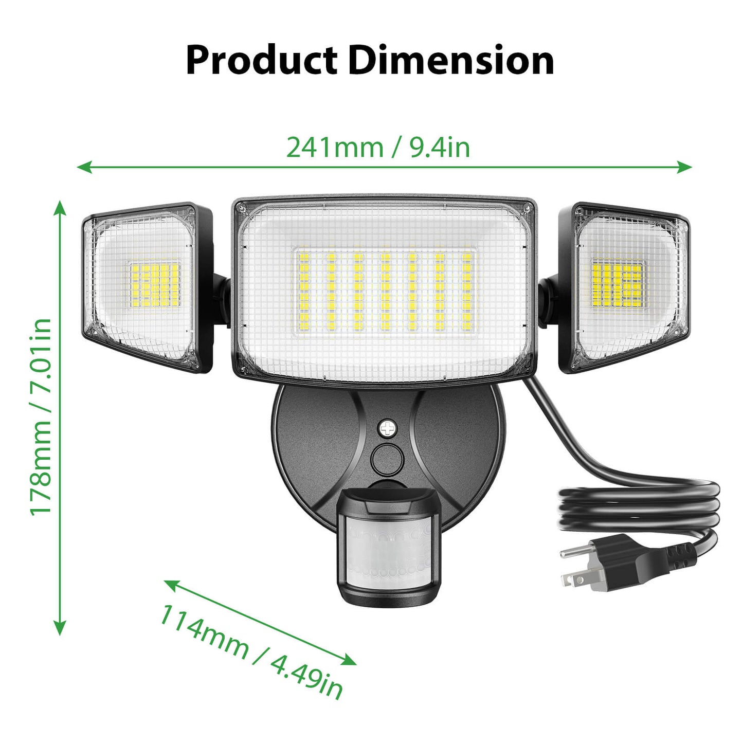 iMaihom 65W Plug-in 2 Sensor Light with Remote