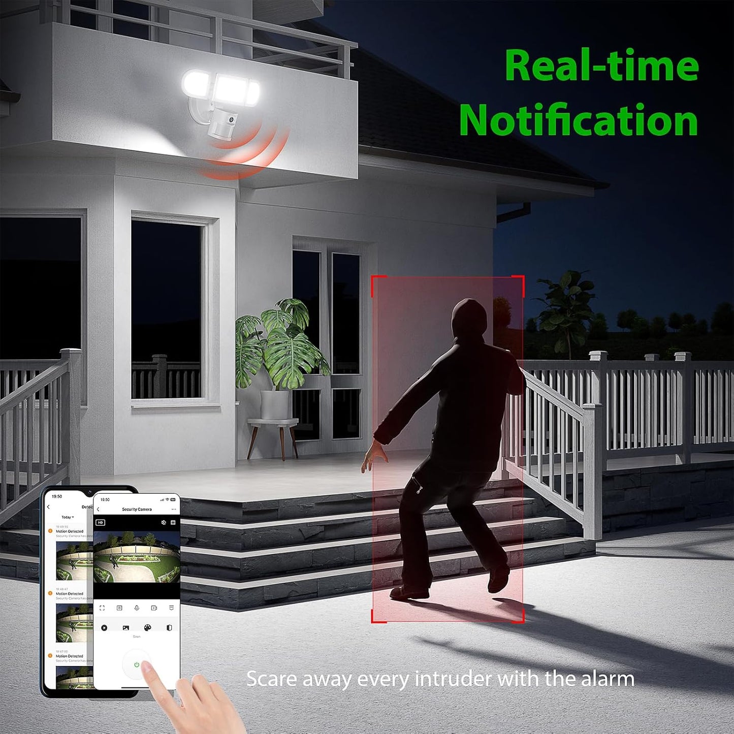 iMaihom 2K QHD Outdoor Wired Floodlight Camera