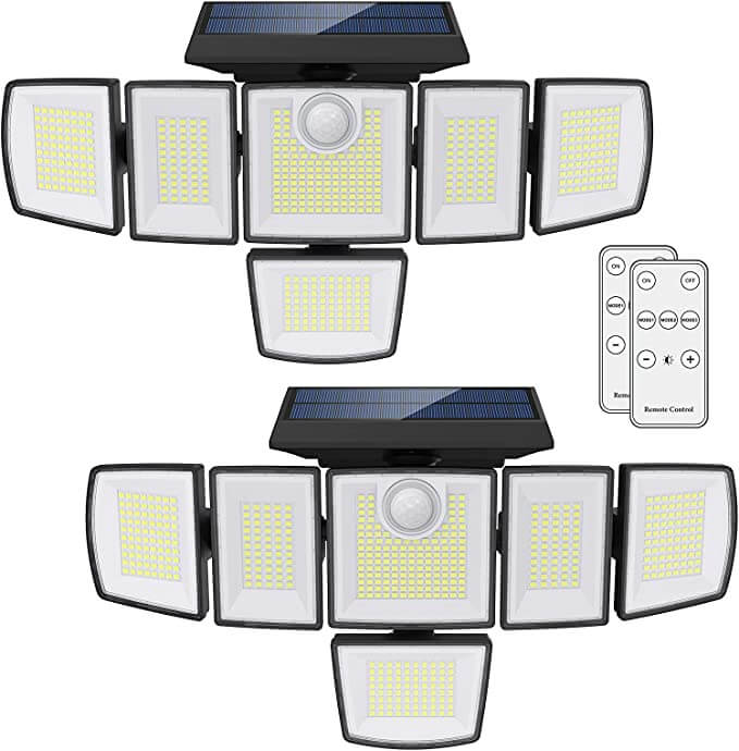 Solar LED Motion Sensor Lights with 6 Heads