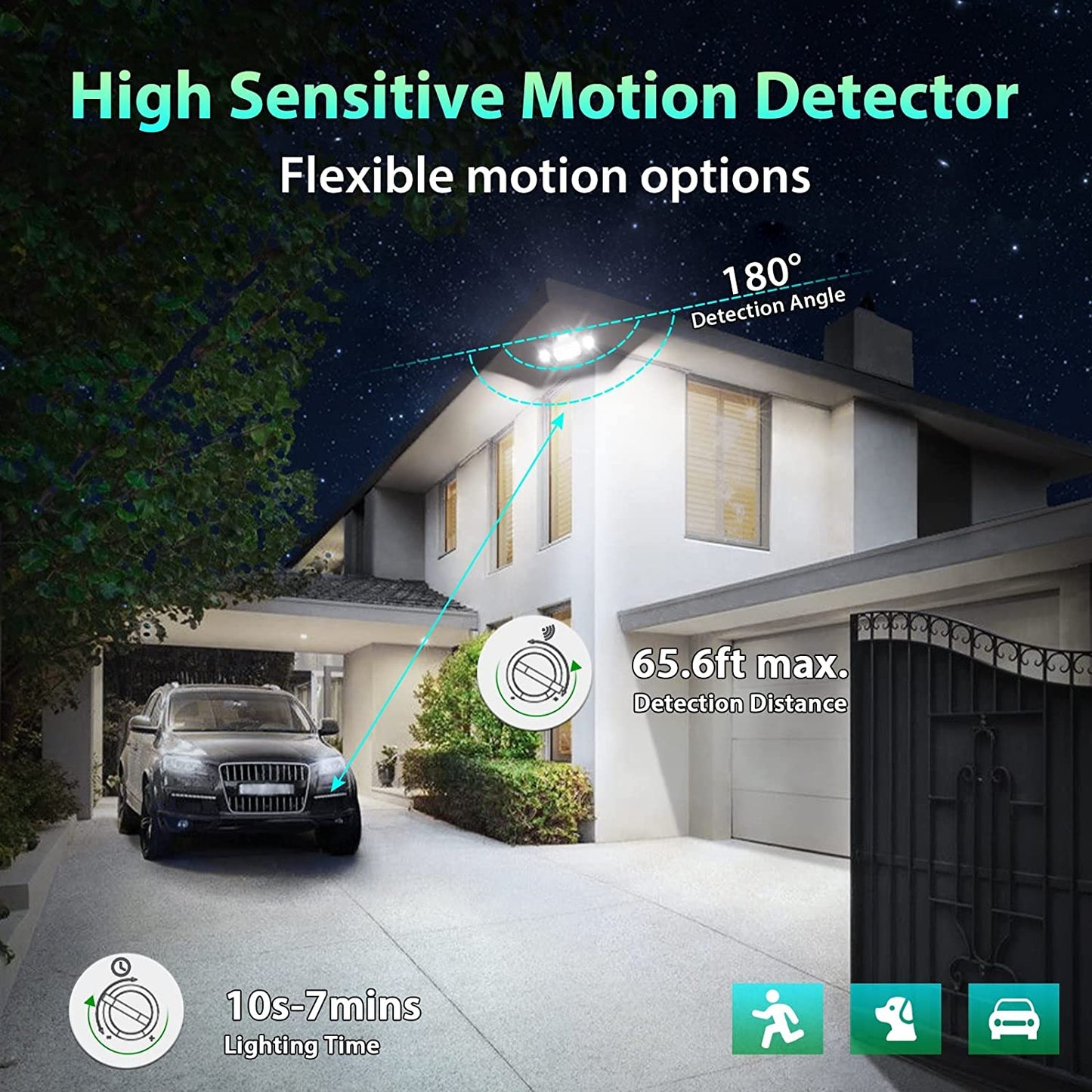 50W Motion Sensor Security Light Brown