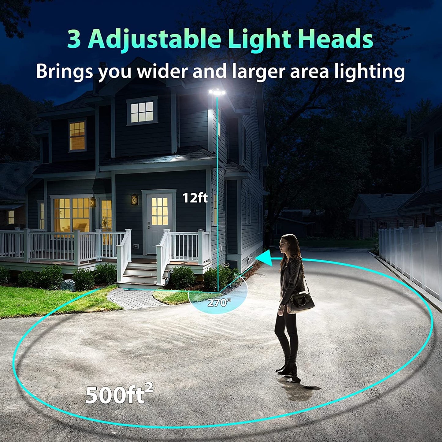 50W Motion Sensor Security Light Brown