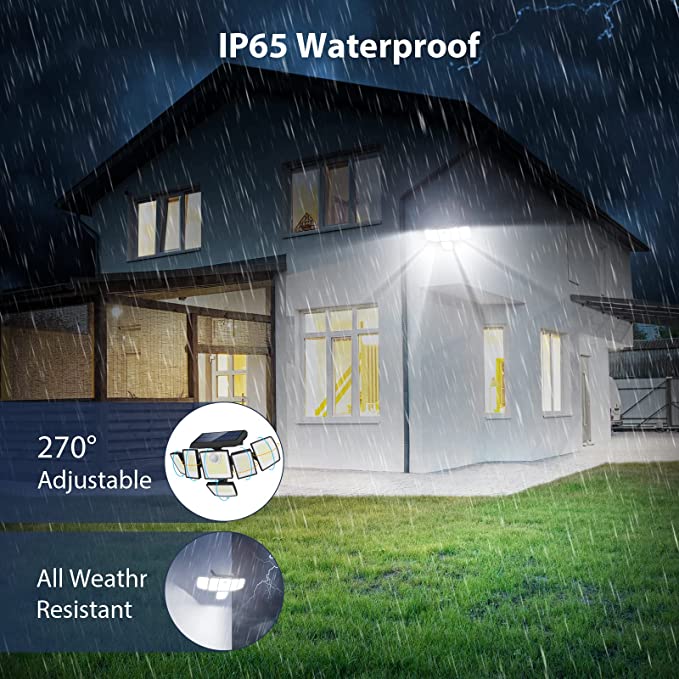 Solar LED Motion Sensor Lights with 6 Heads