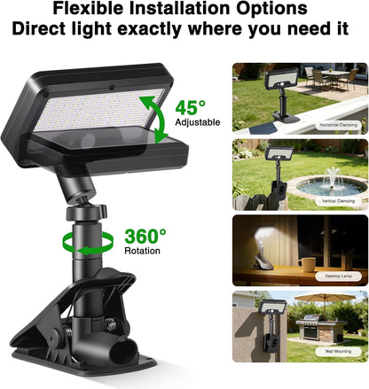 iMaihom Clip On Solar Lights Outdoor with Motion Sensor
