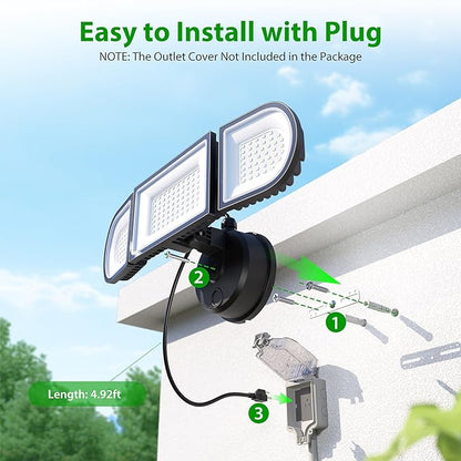 iMaihom 130W Plug-in Flood Lights