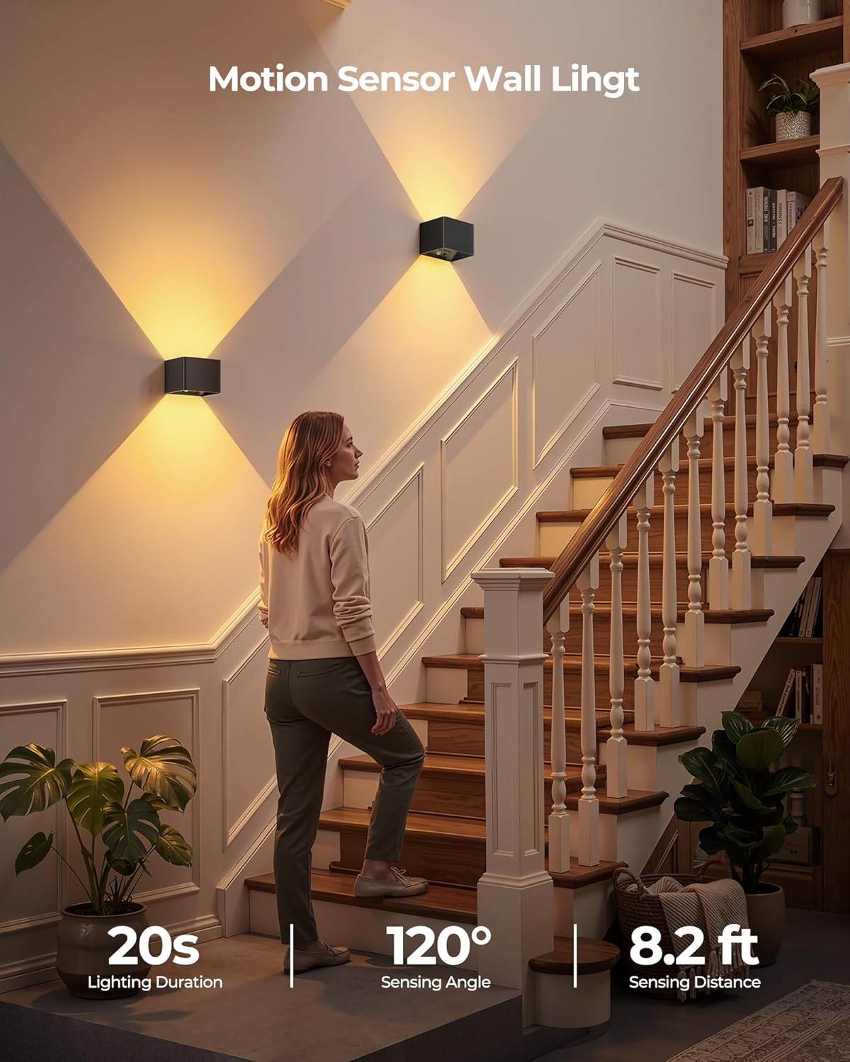 iMaihom Motion Sensor Wall Light with Remote