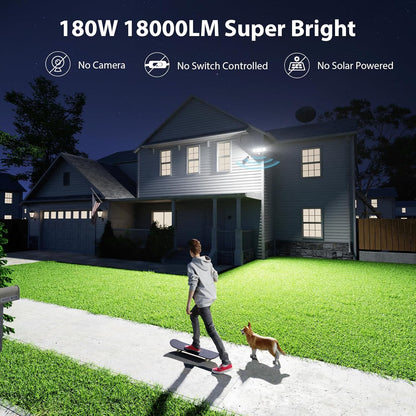 iMaihom 180W Motion Sensor & Dusk to Dawn Lights