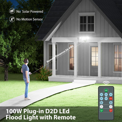 iMaihom 100W Dusk to Dawn Outdoor Lighting