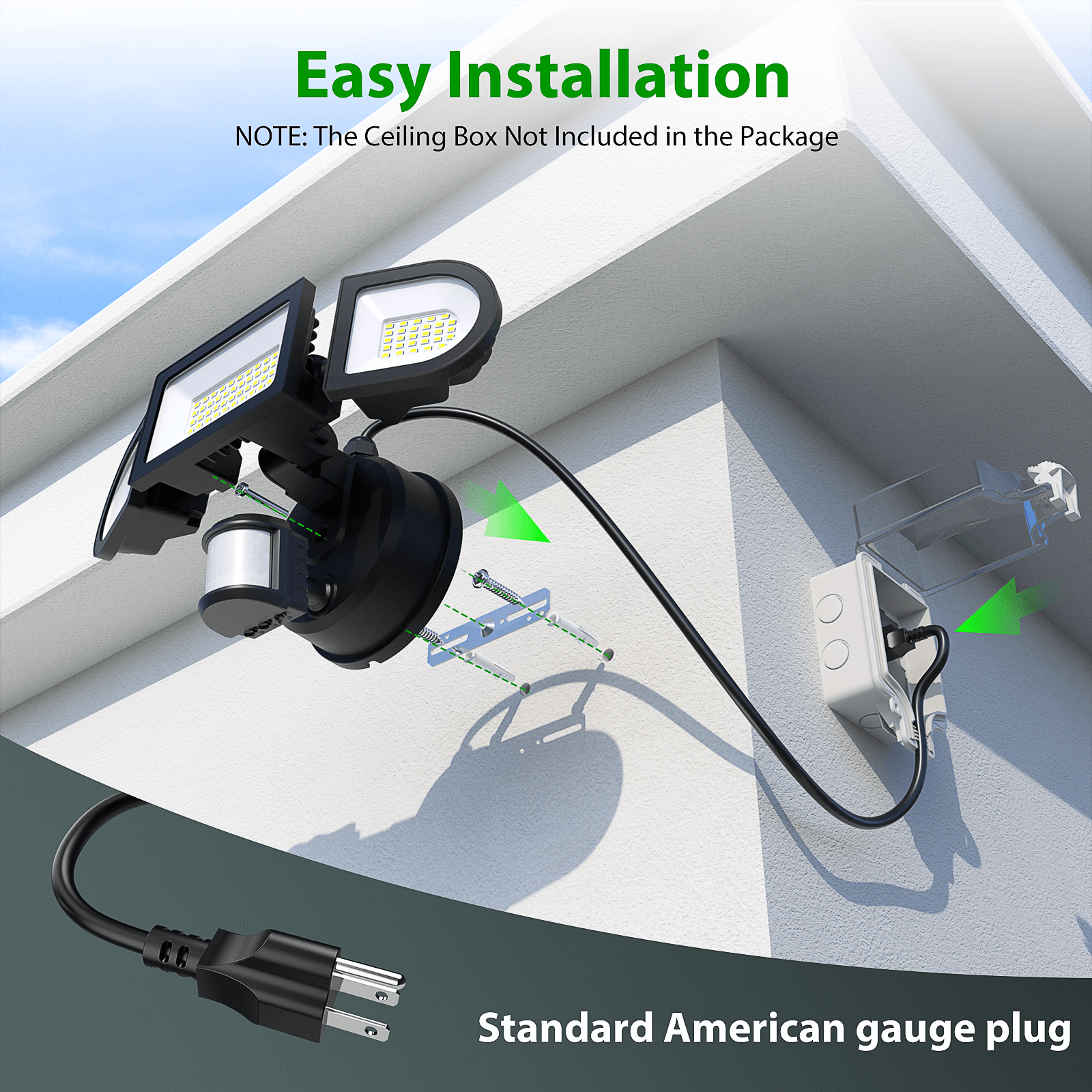 Plug in motion sensor light hotsell