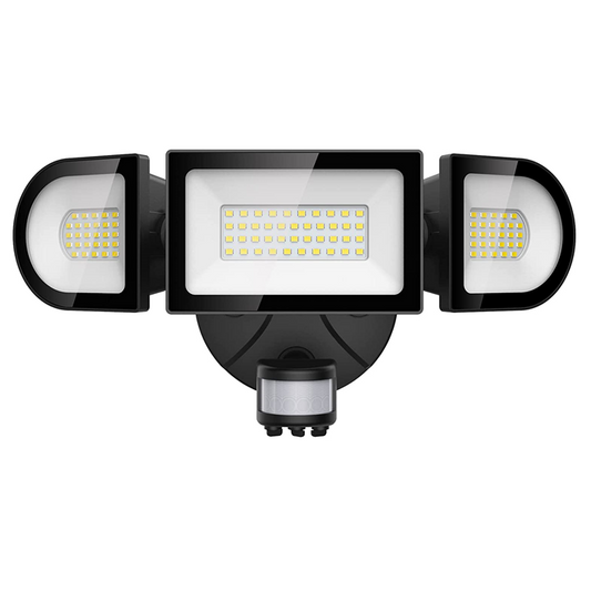 50W Motion Sensor Security Light Black