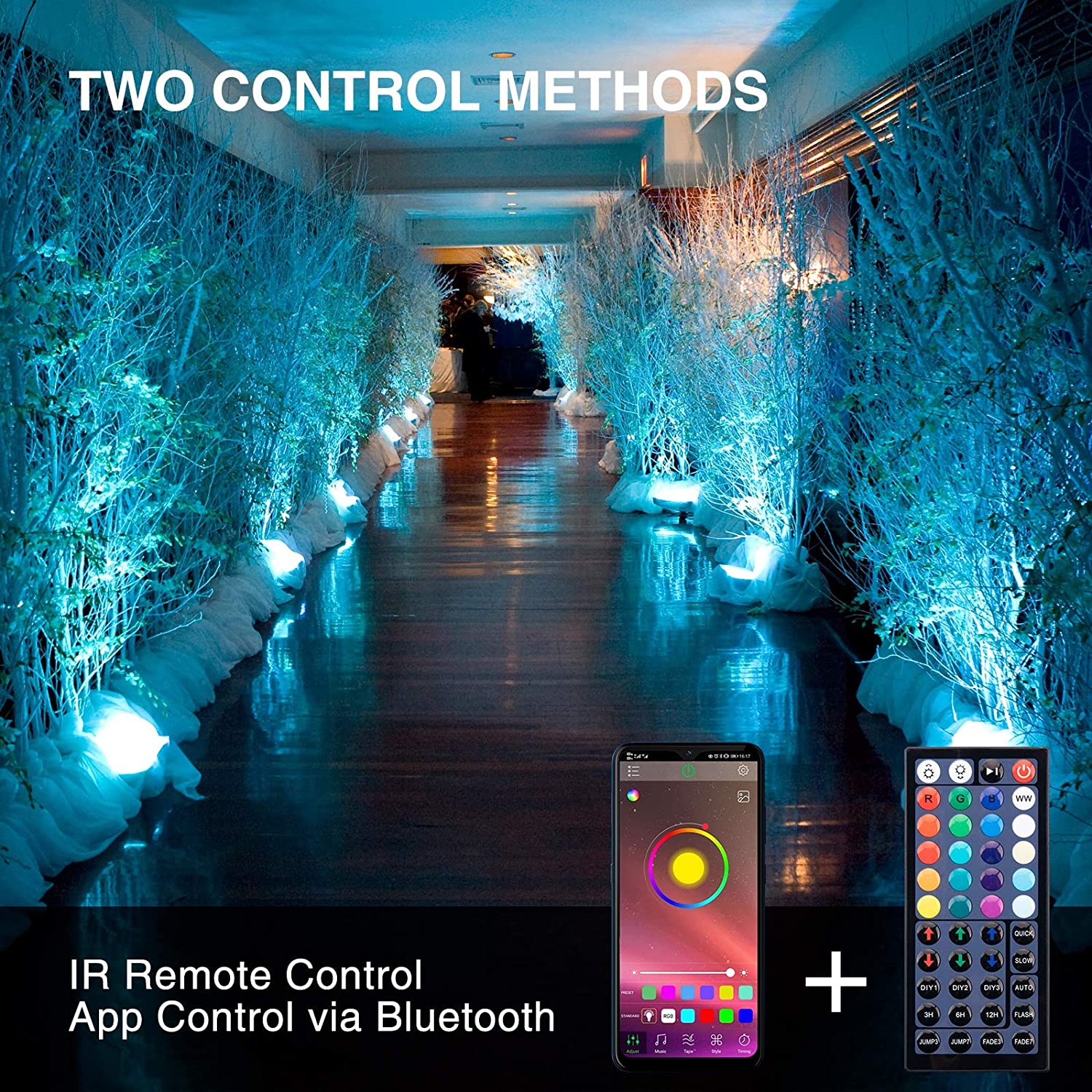 iMaihom 30W RGBW Bluetooth Control Flood Light