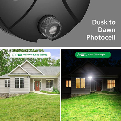 100W Dusk to Dawn Security Light Black