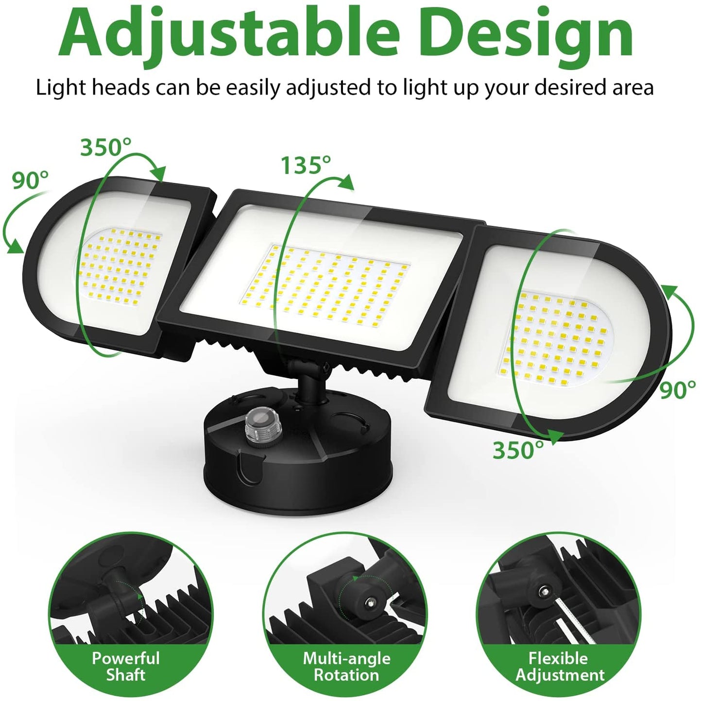 100W Dusk to Dawn Security Light Black